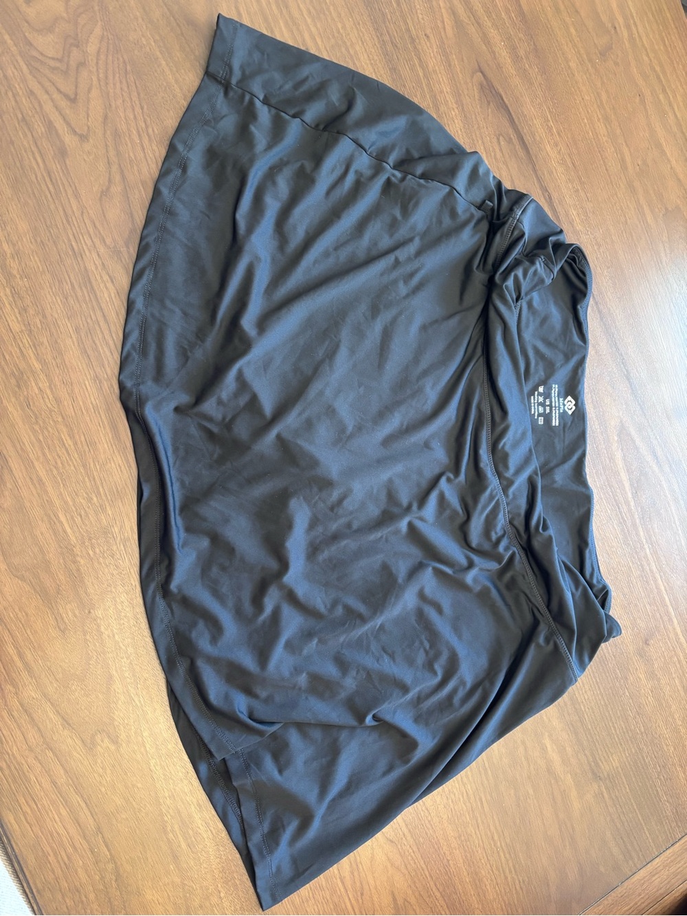 MoFiz Black Active Skirt with Built-In Shorts